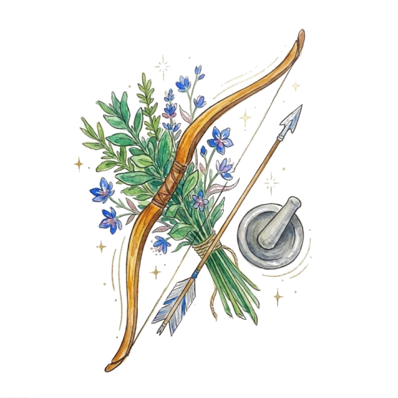 Chiron, the wounded healer, painted
