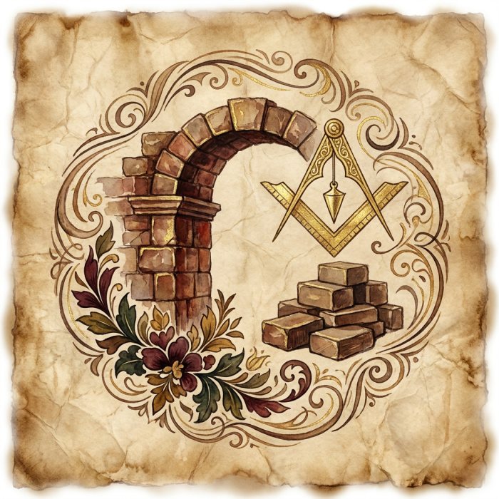 Challenge Number 4 — The Half-Built Arch, painted plate