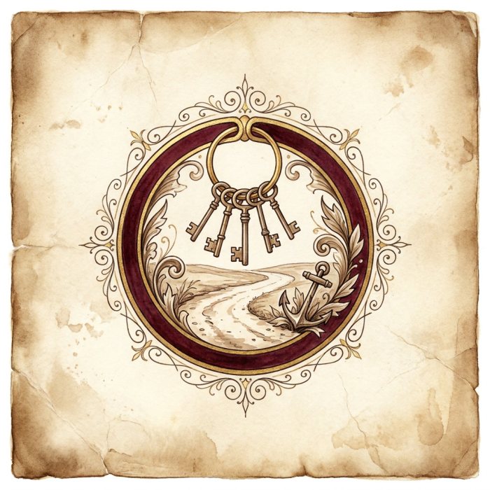 Challenge Number 5 — The Ring of Keys, painted plate