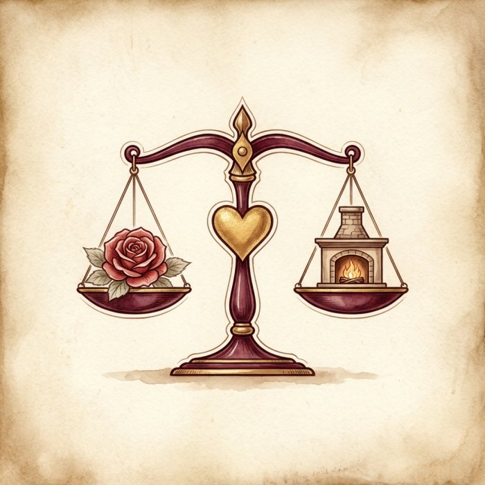 Challenge Number 6 — The Balanced Scales, painted plate