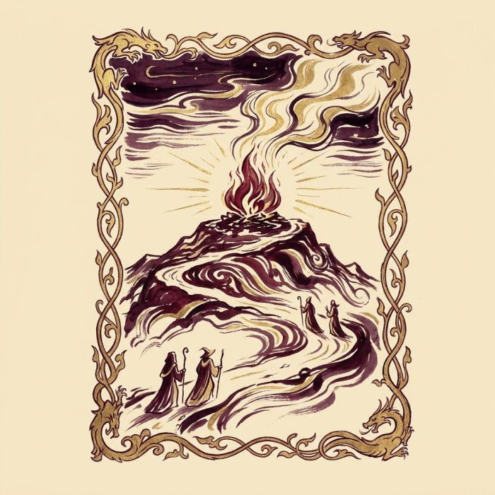 Line 5 — The Heretic, illuminated illustration