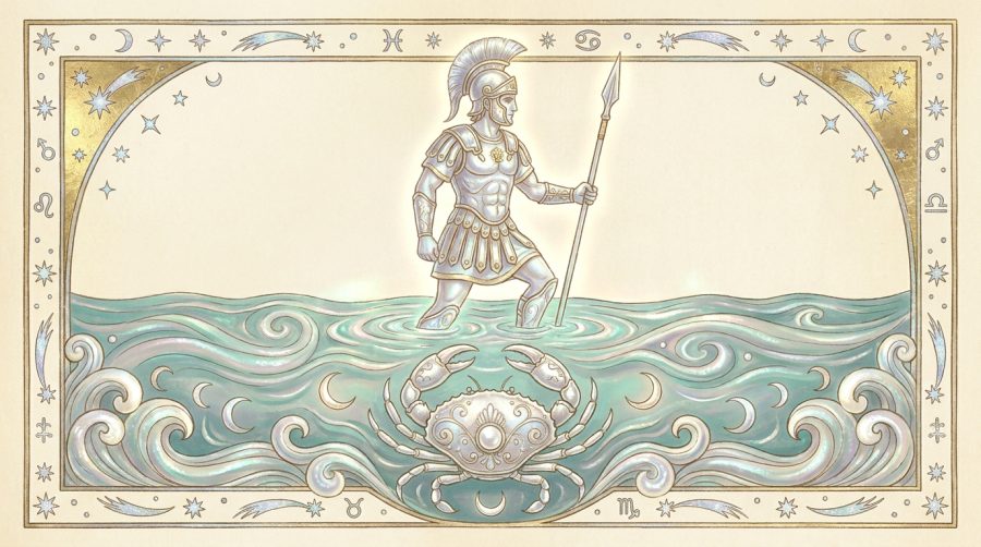Mars Slips Into the Water, Guarding Close