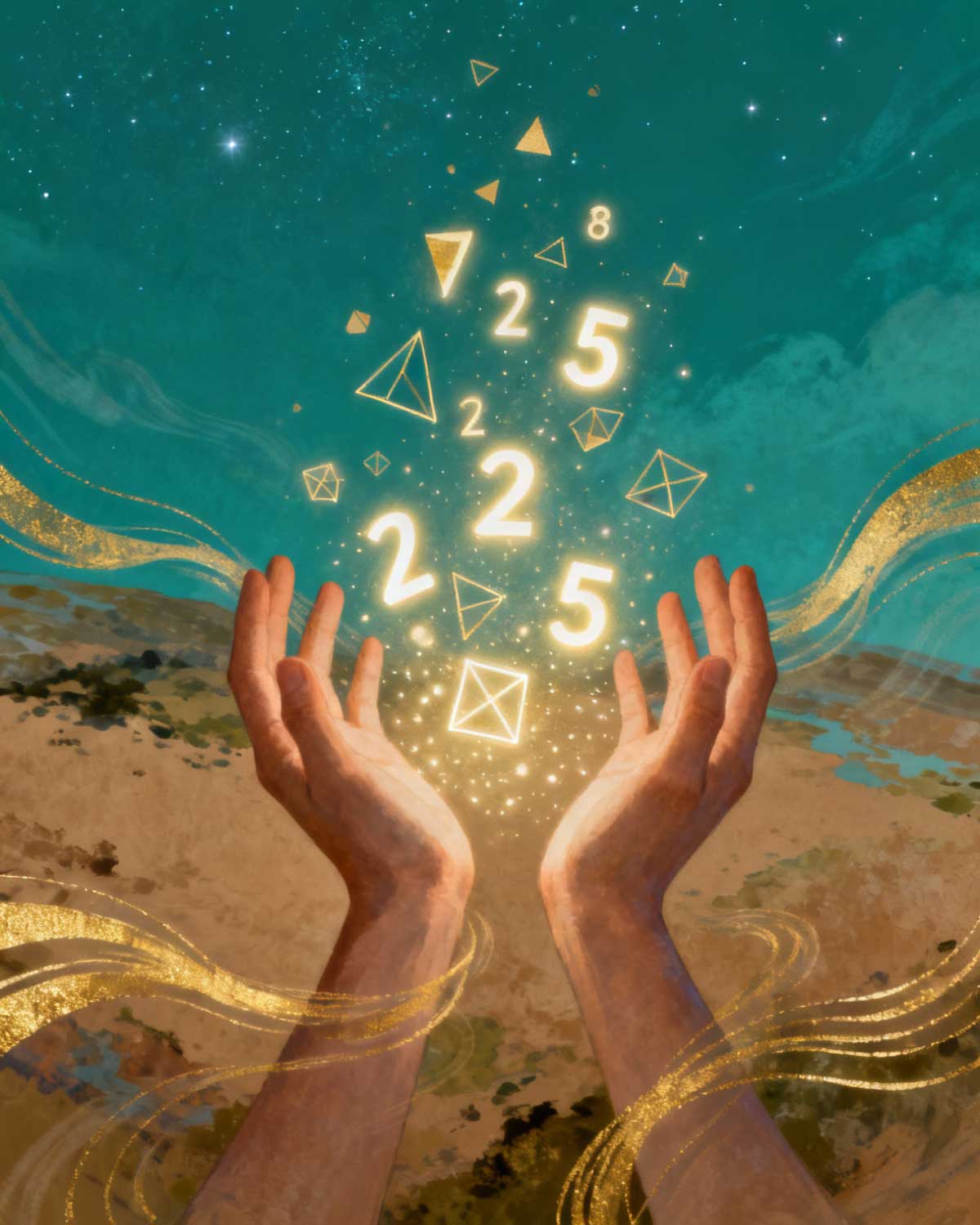 Expression Number artwork showing natural talents and creative gifts in numerology