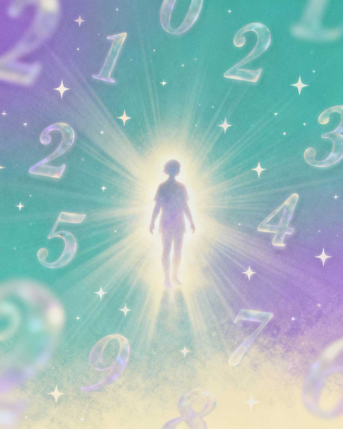 Personality Number imagery representing aura, presence, and first impressions