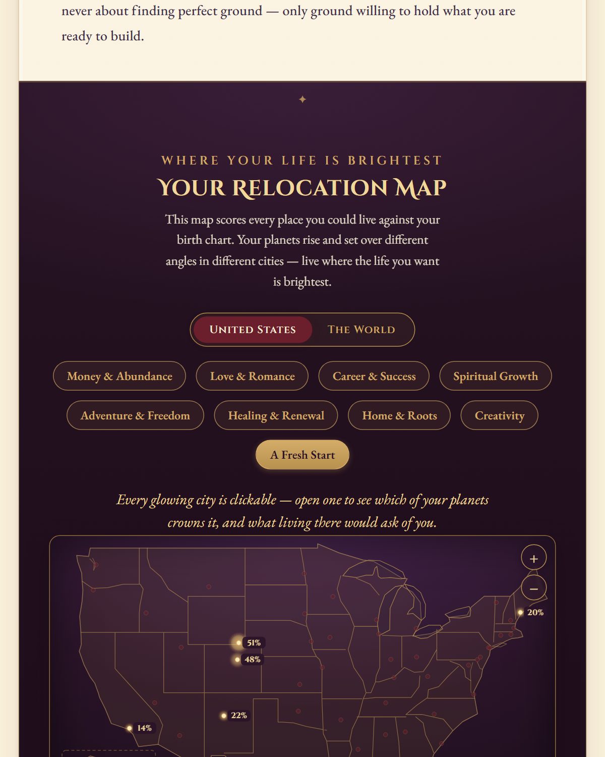 Your relocation map — every city scored