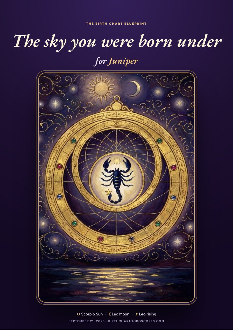 The cover, painted for your Sun sign