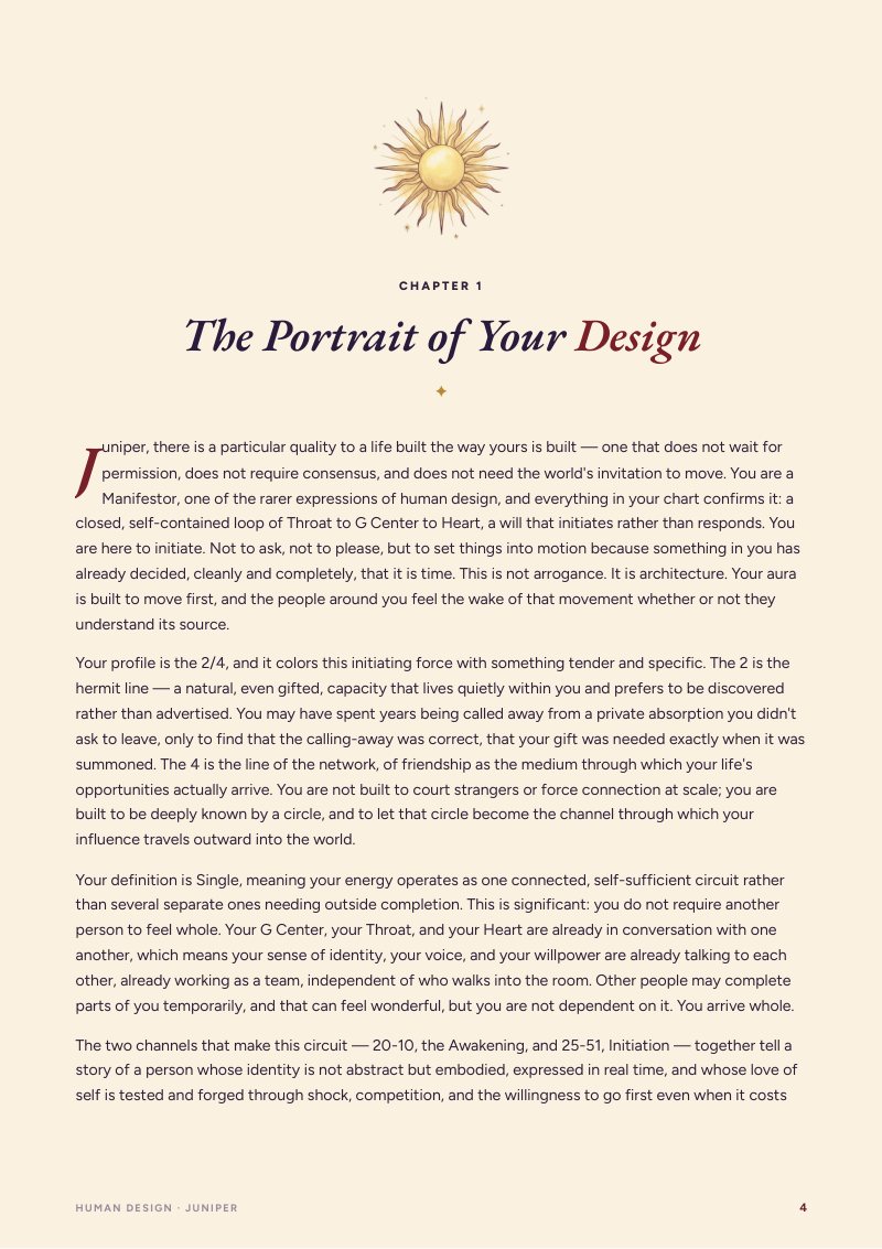 The portrait of your design