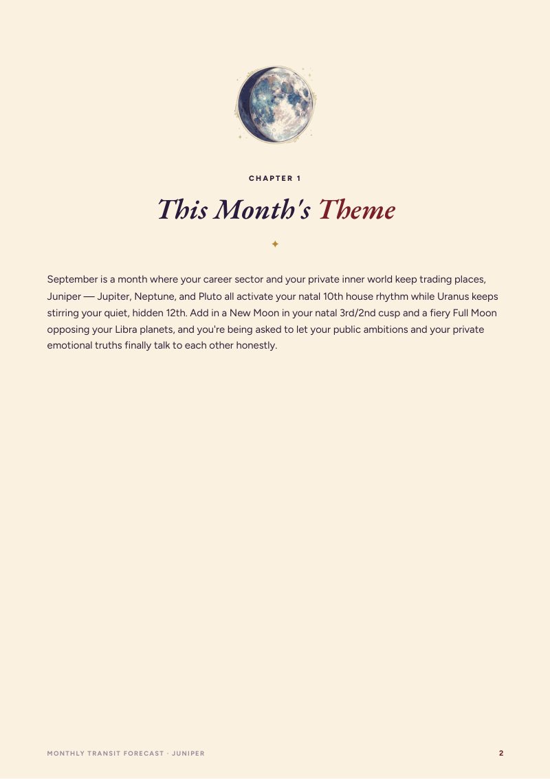 The month’s theme