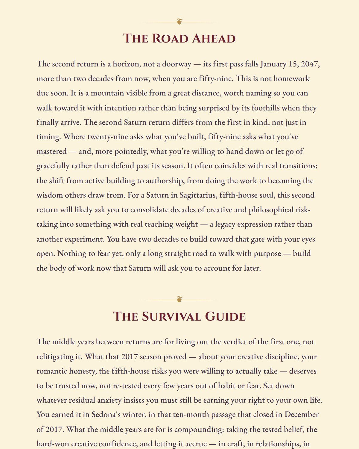 The road ahead, and a survival guide