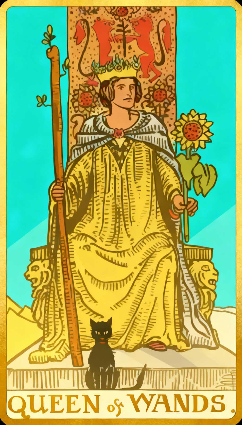 Queen Of Wands tarot card