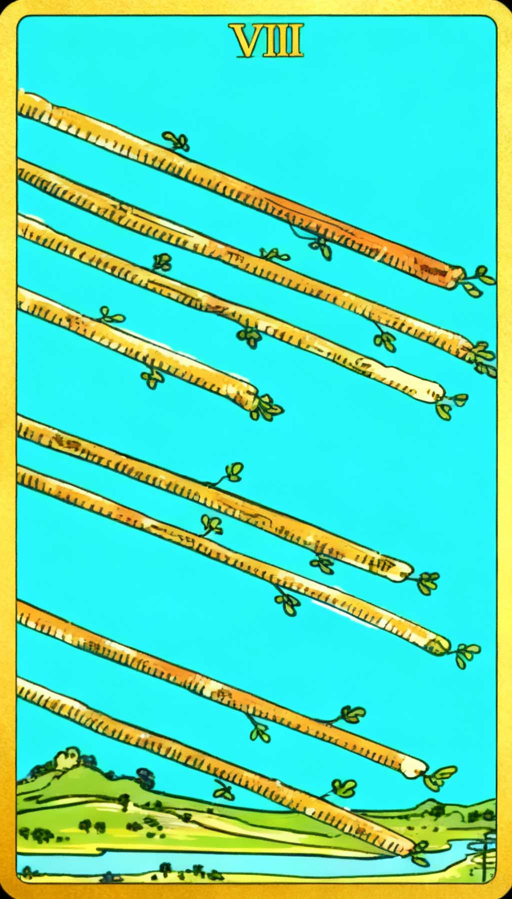 Eight Of Wands tarot card