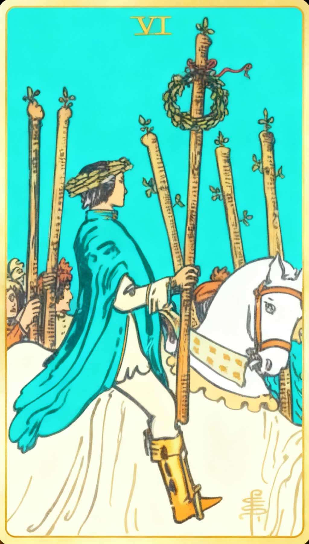 Six Of Wands tarot card