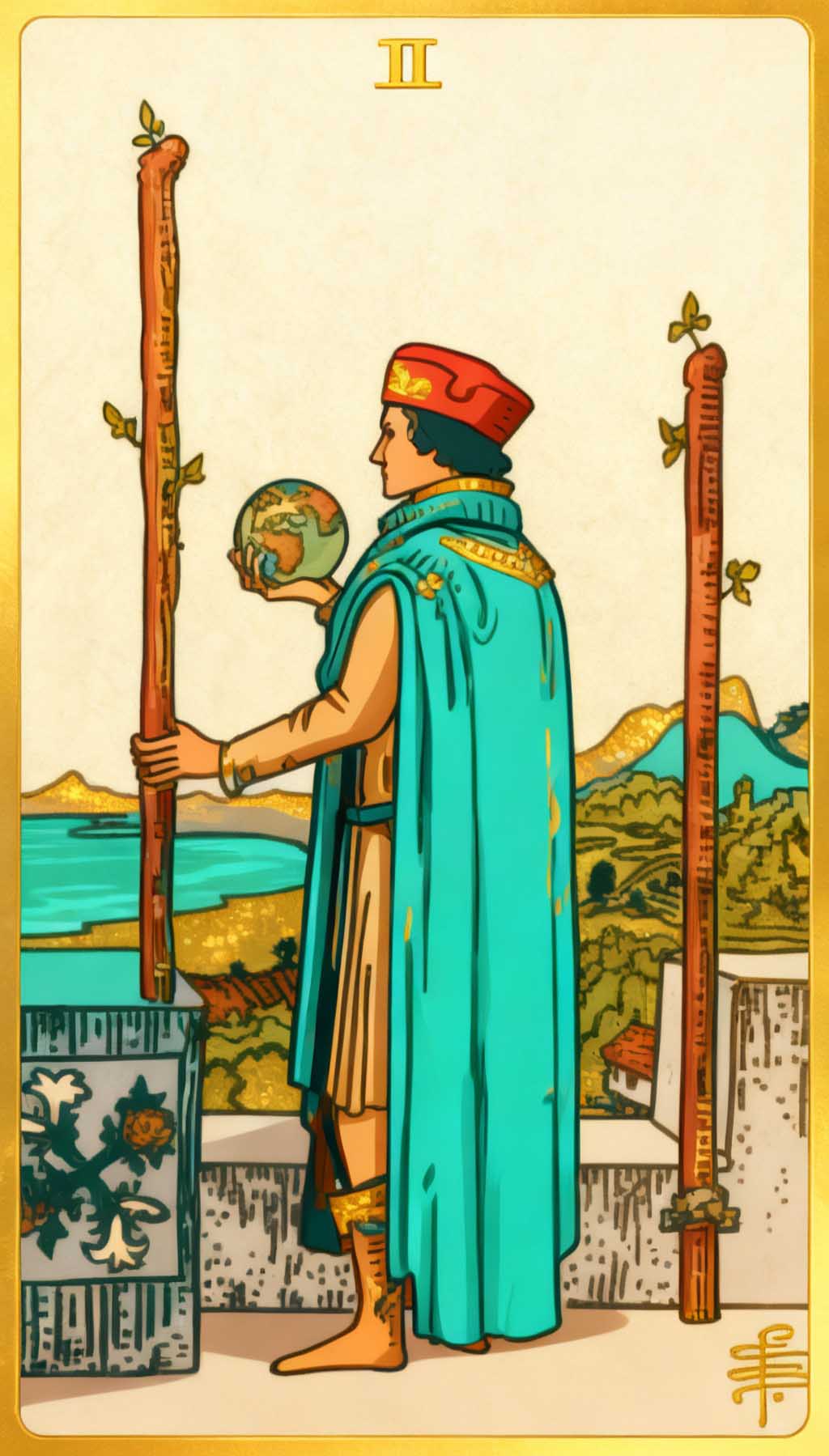 Two Of Wands tarot card