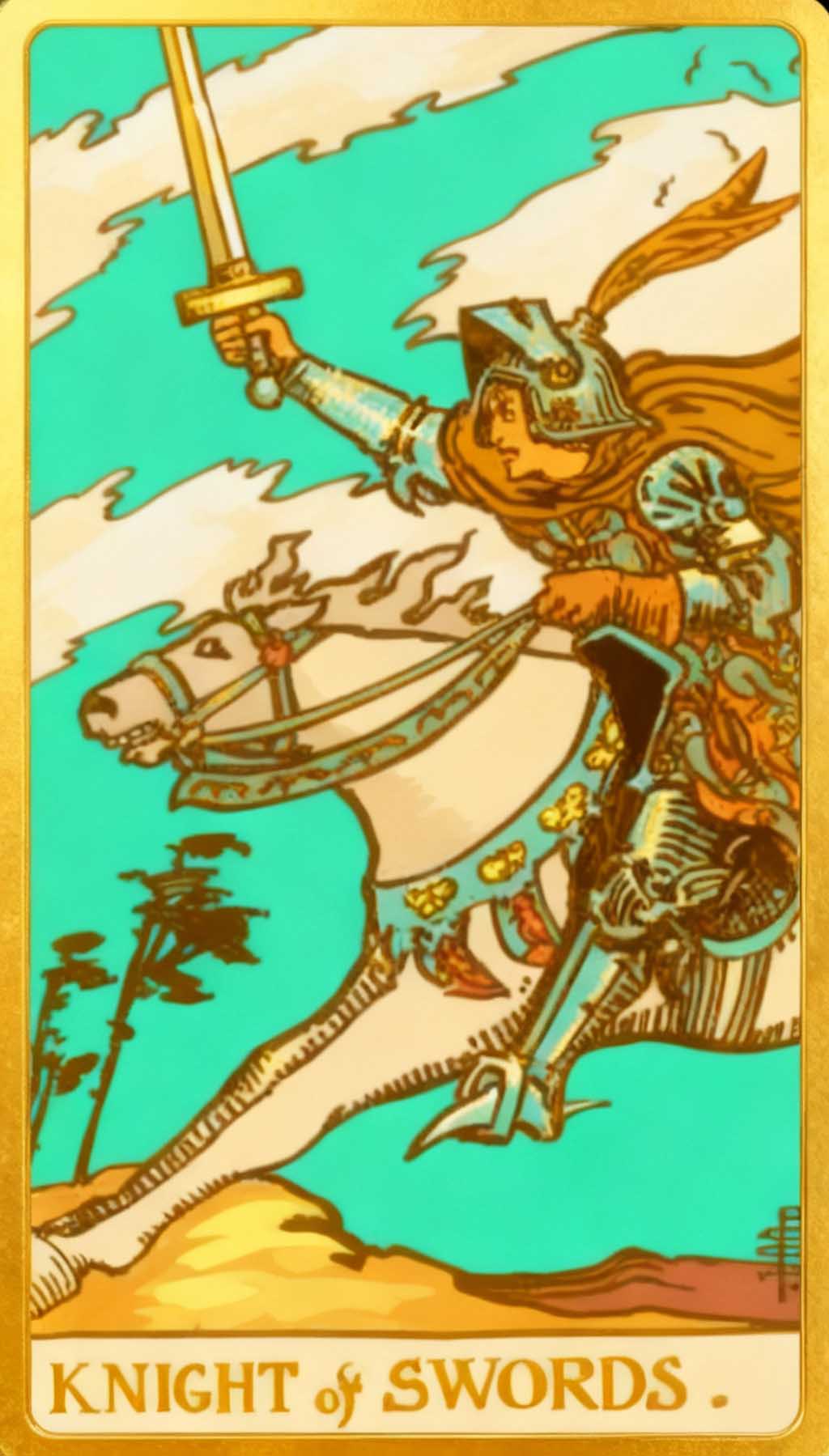 Knight Of Swords tarot card