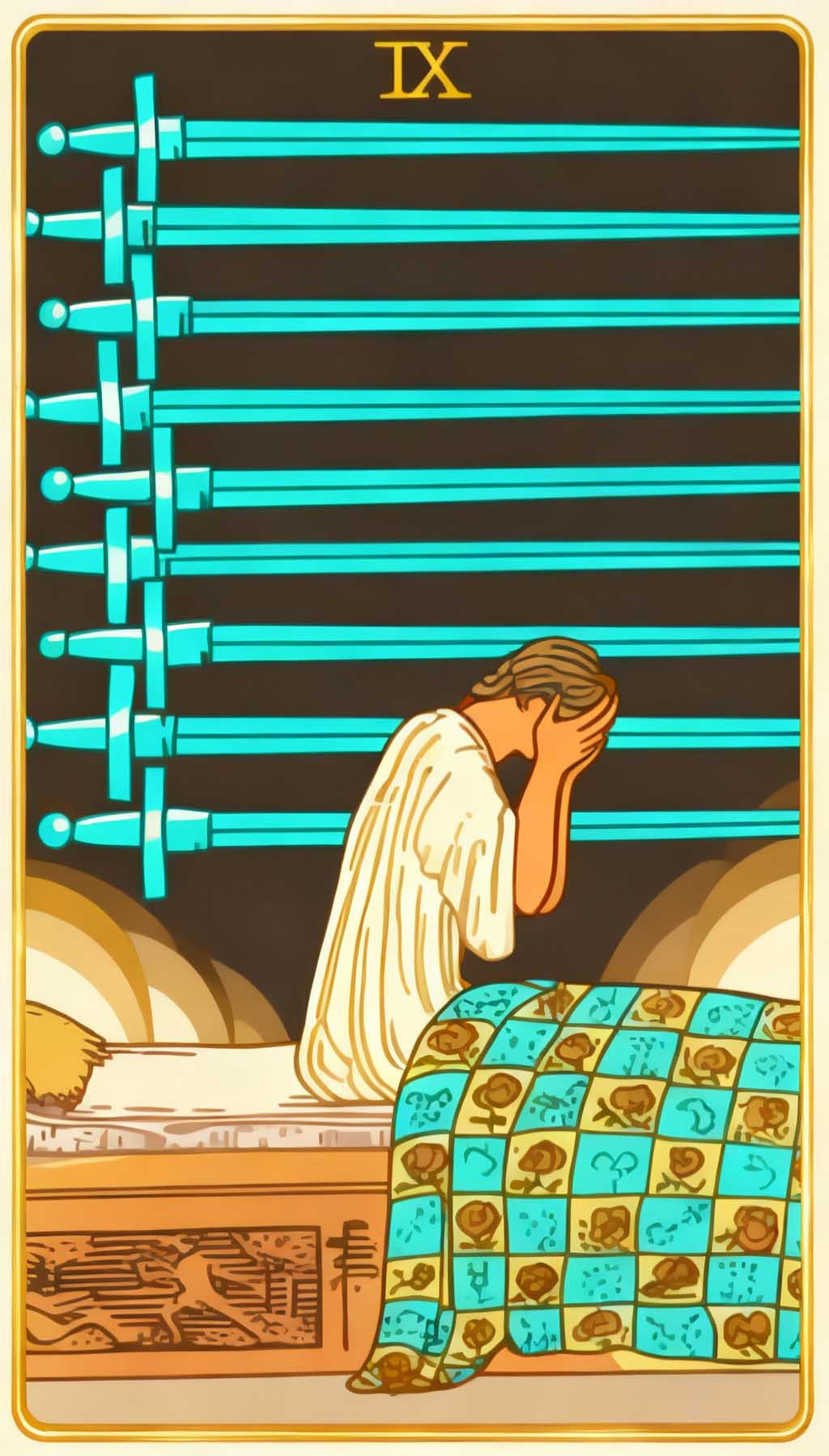 Nine Of Swords tarot card