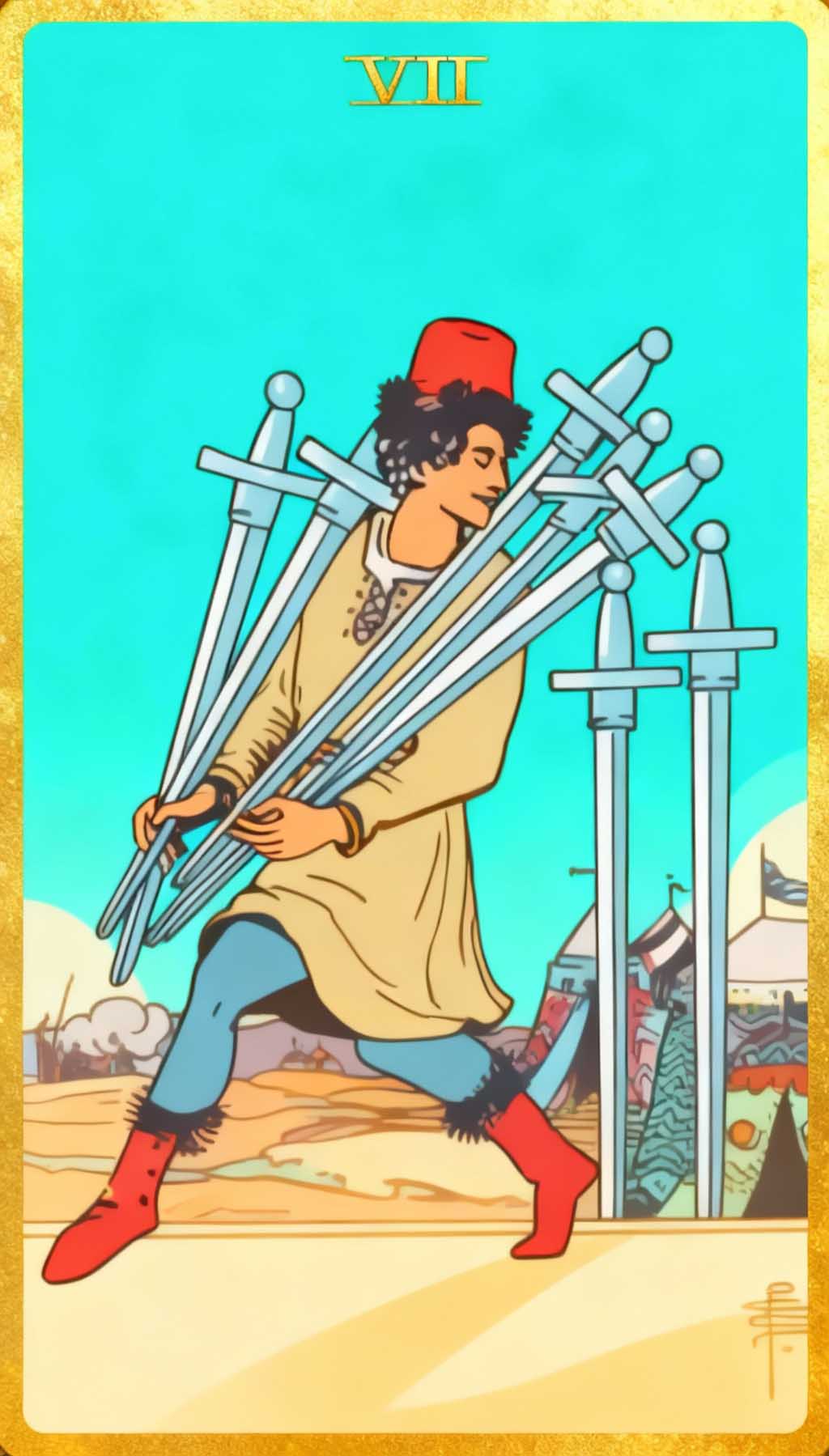 Seven Of Swords tarot card
