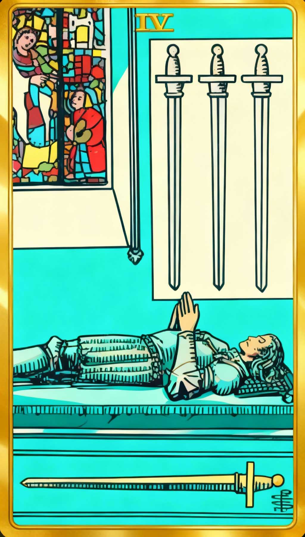 Four Of Swords tarot card