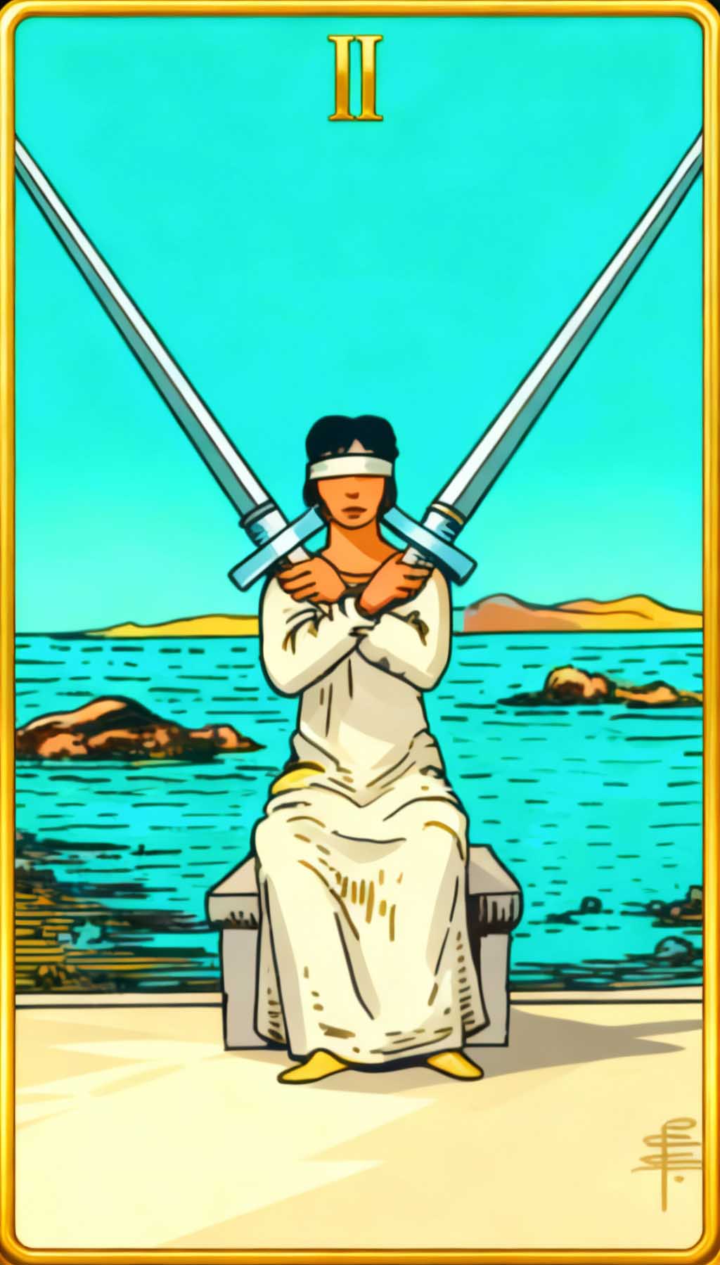 Two Of Swords tarot card