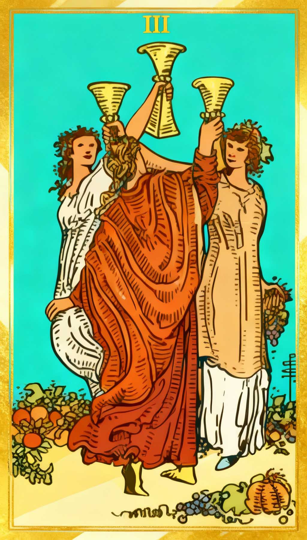 Three Of Cups tarot card