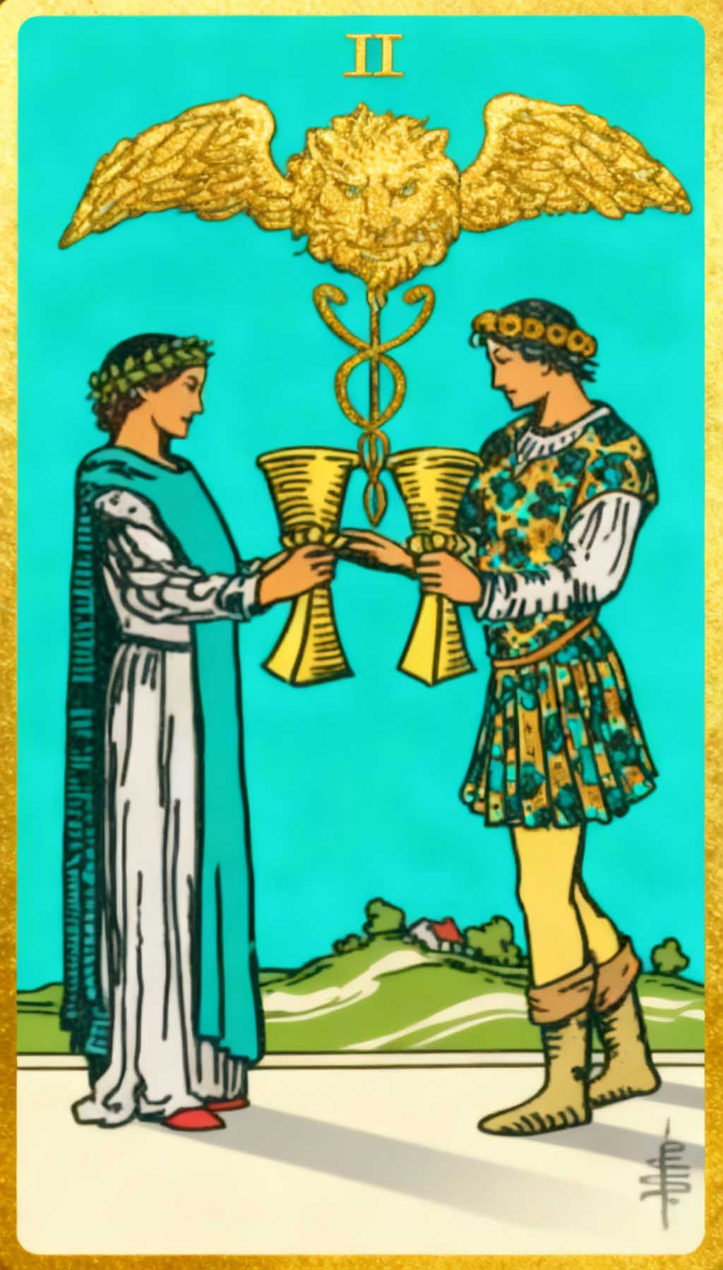 Two Of Cups tarot card