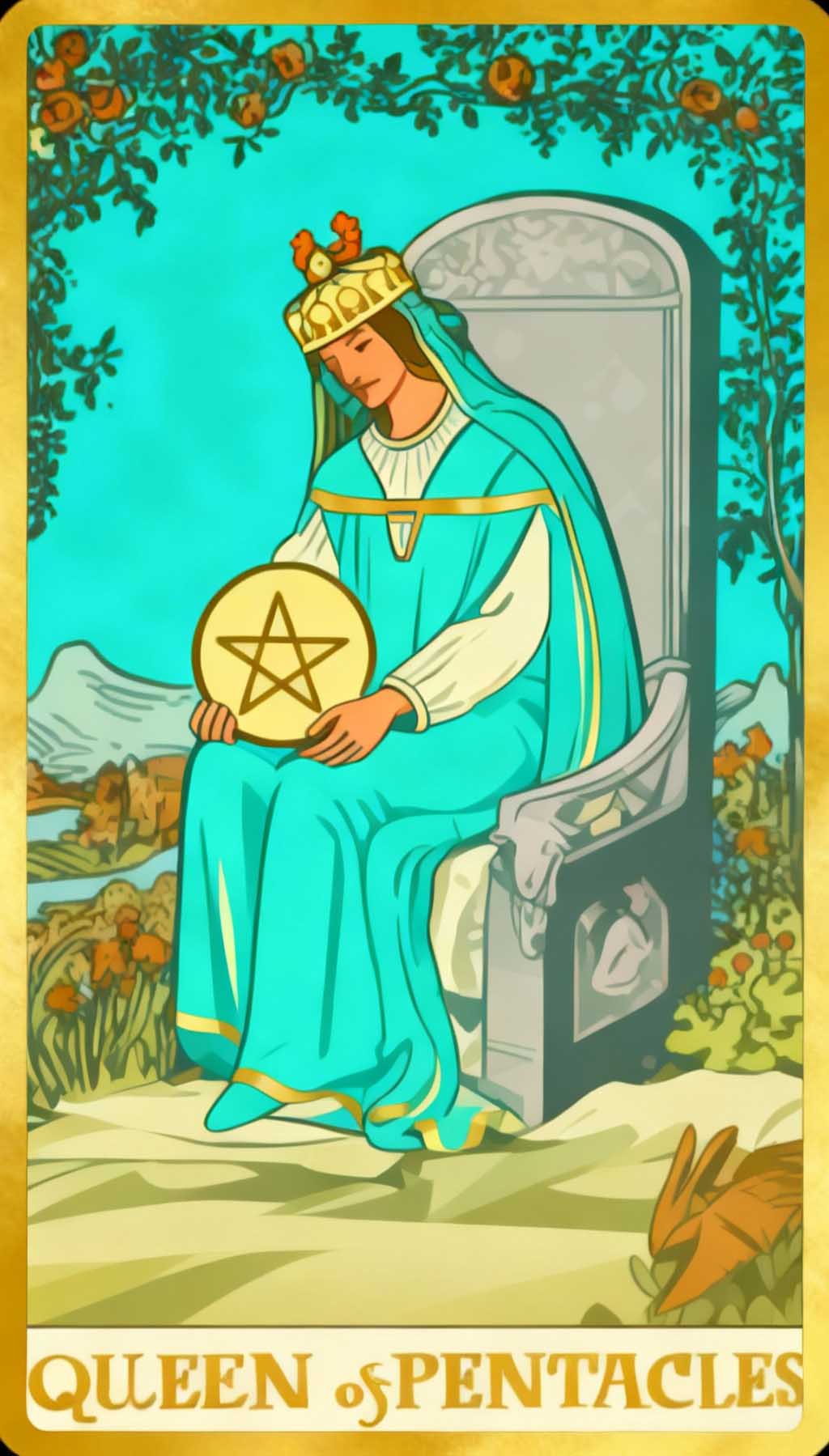 Queen Of Pentacles tarot card
