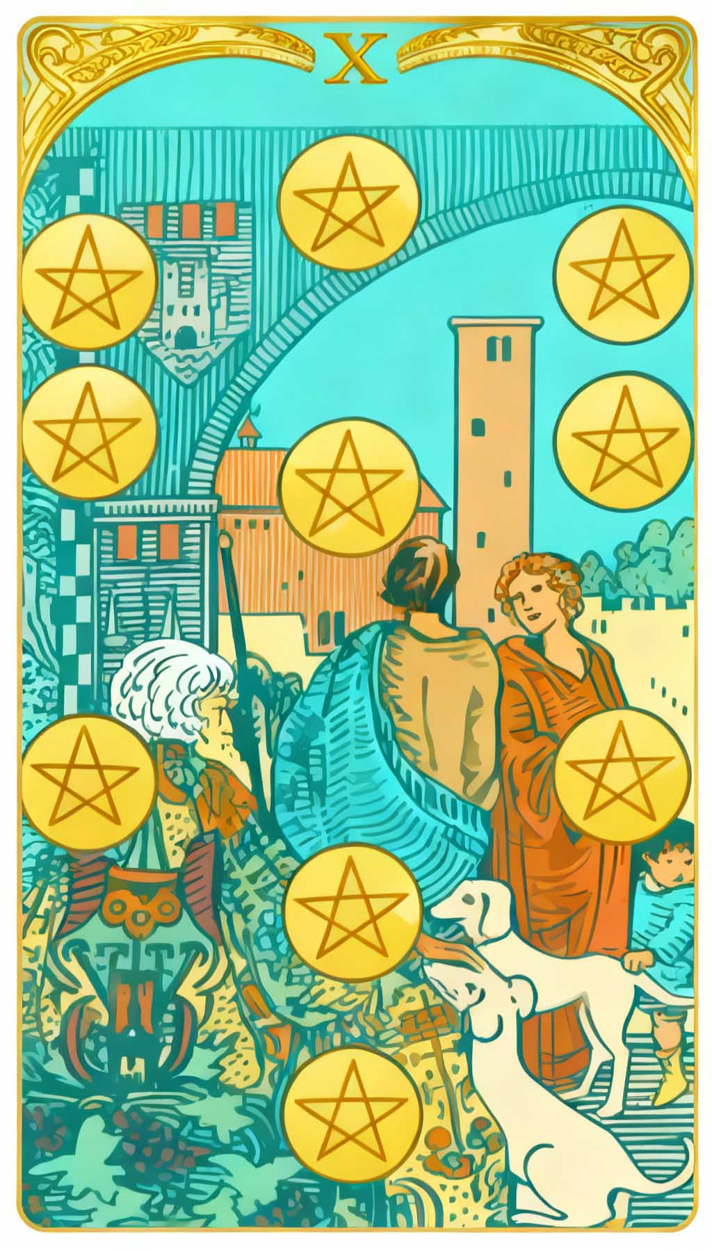 Ten Of Pentacles tarot card