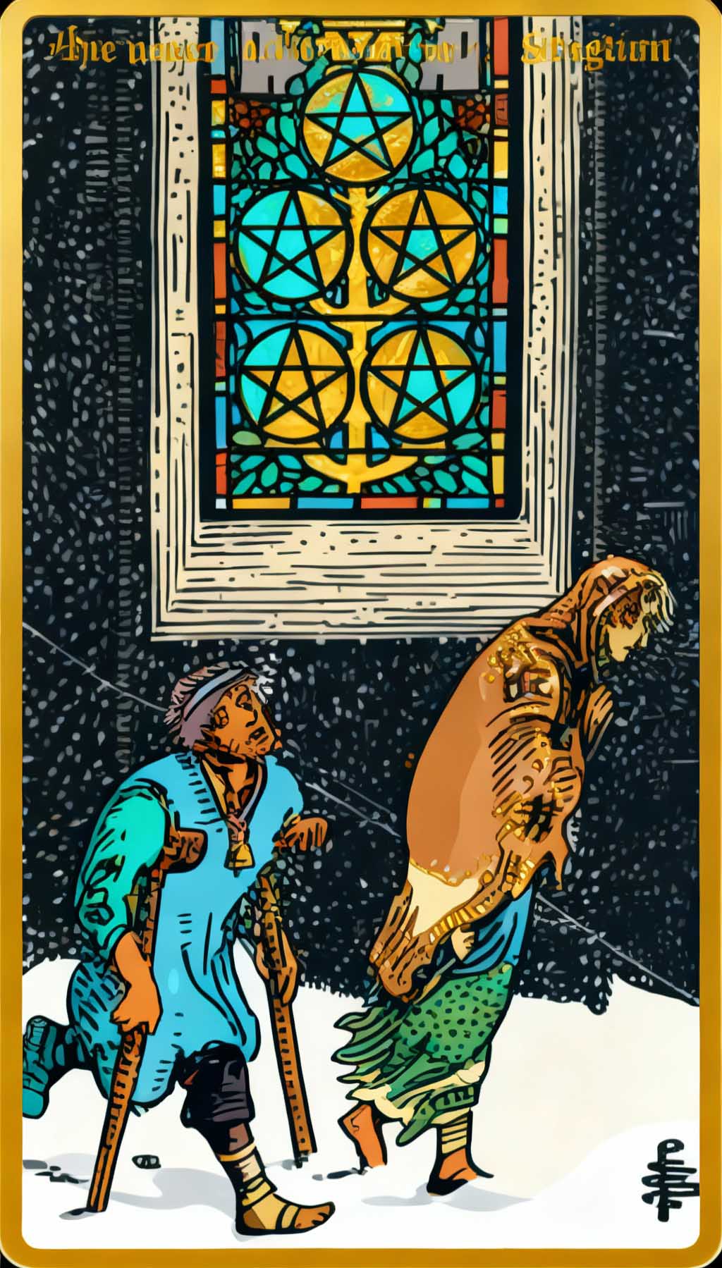 Five Of Pentacles tarot card