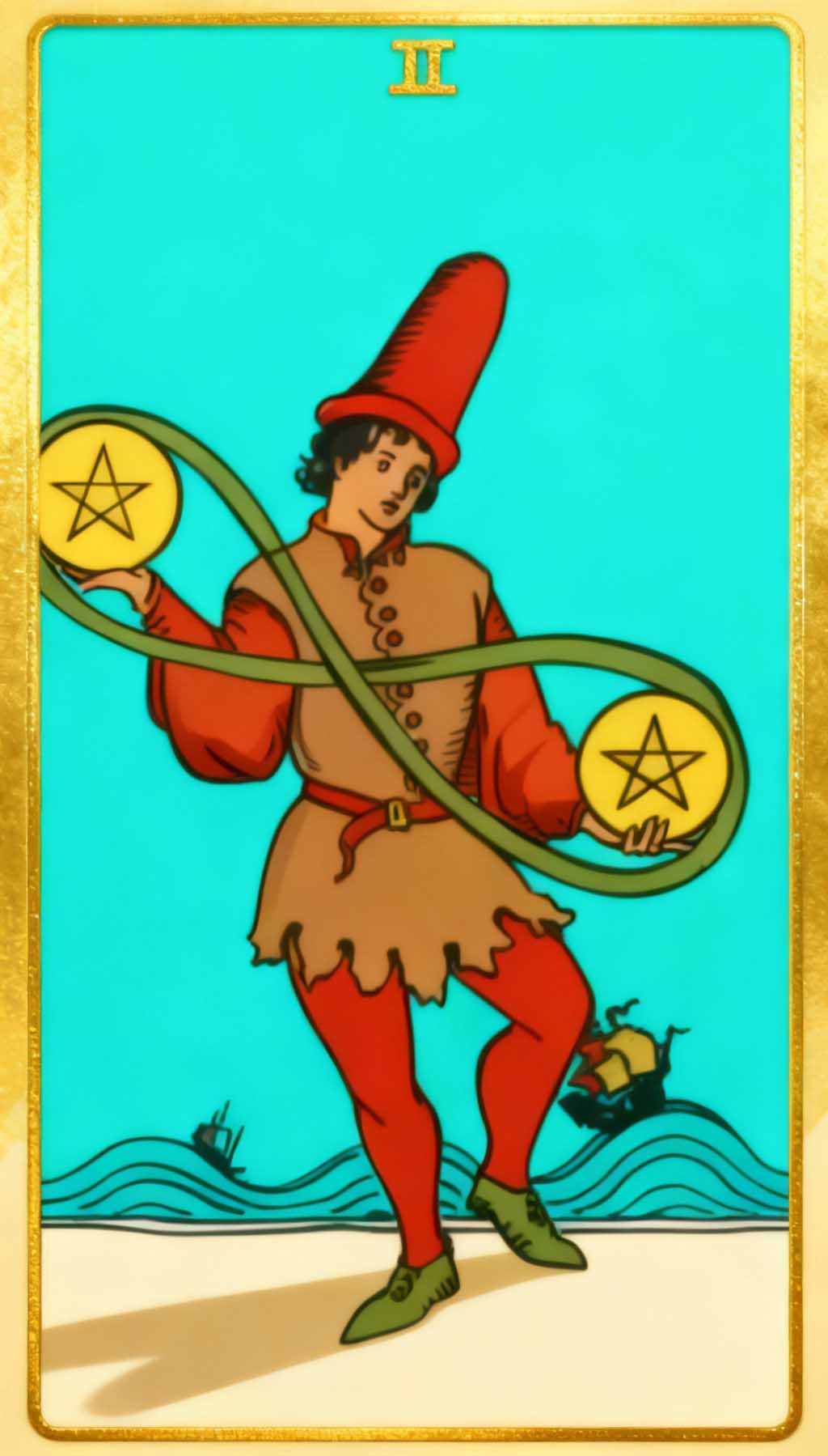 Two Of Pentacles tarot card