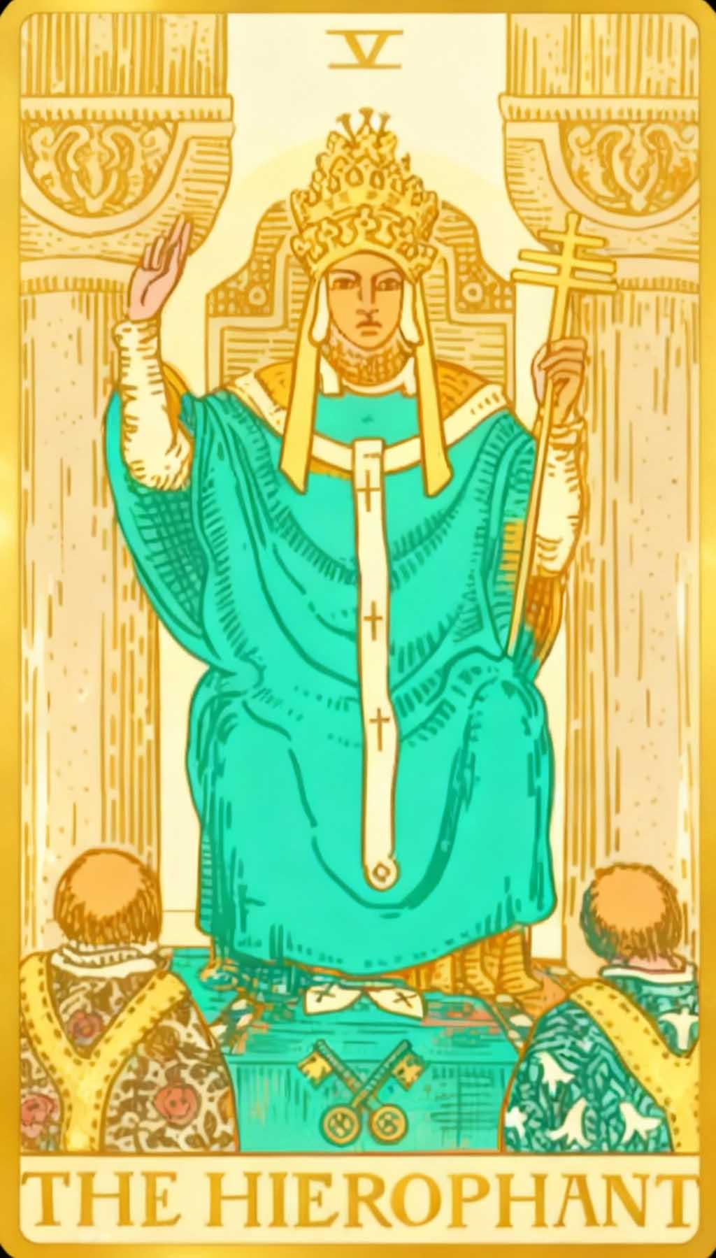 The Hierophant tarot card