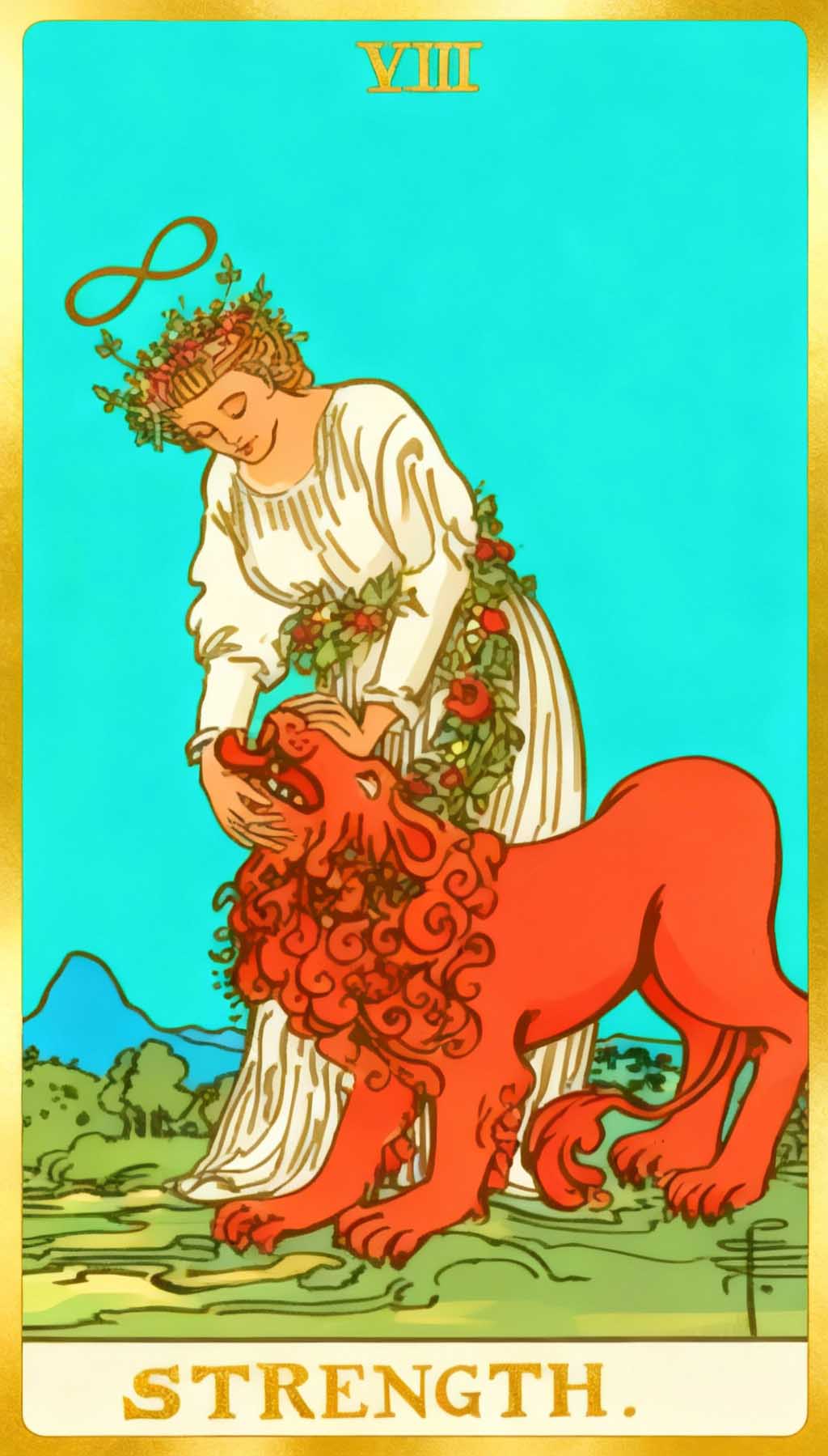 Strength tarot card