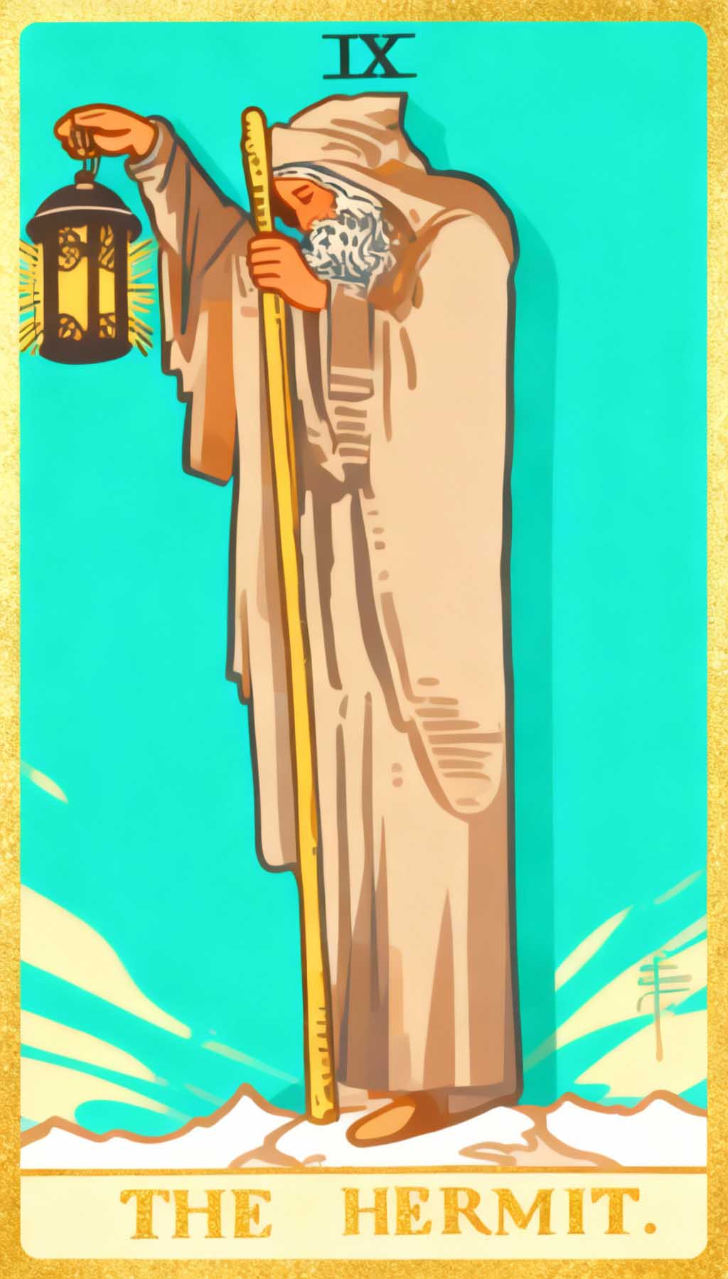 The Hermit tarot card