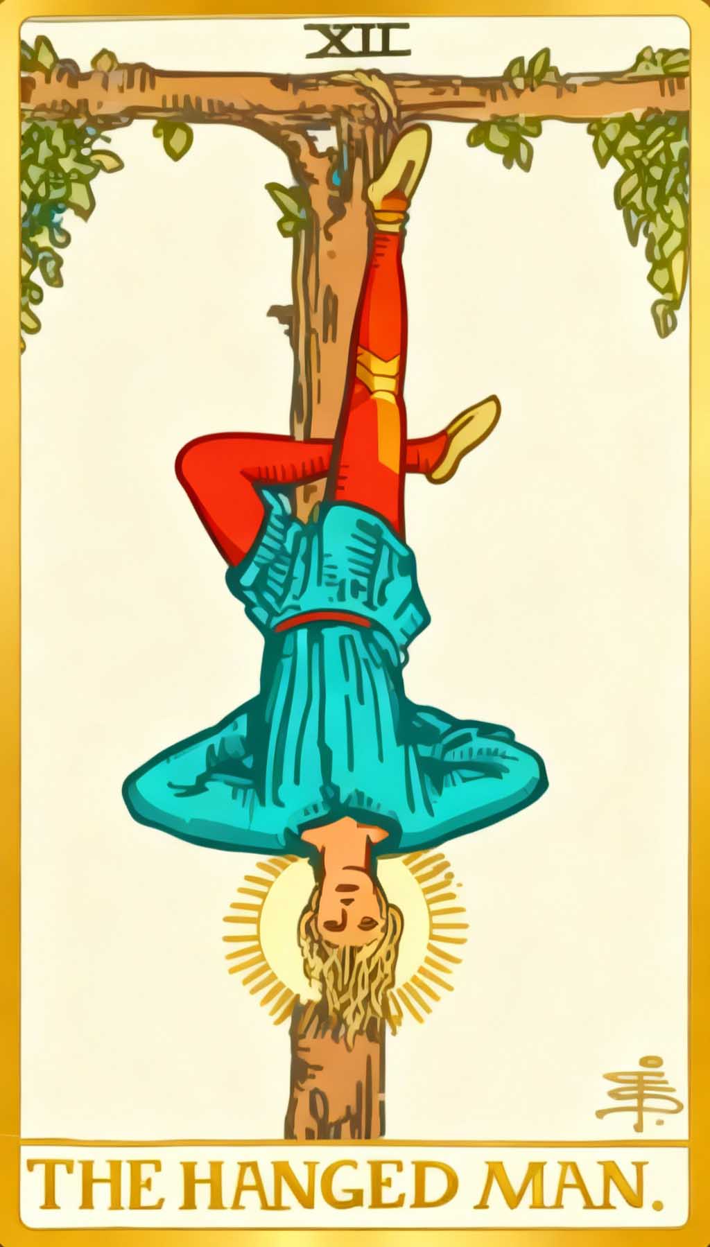 The Hanged Man tarot card