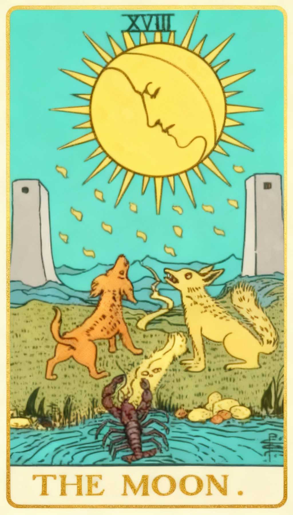 The Moon tarot card