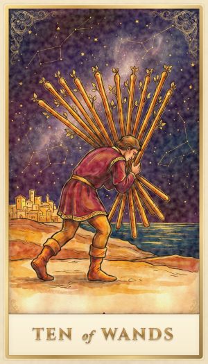 Ten of Wands tarot card