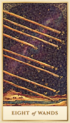 Eight of Wands tarot card