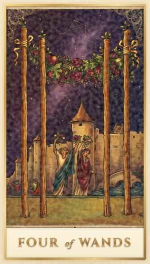 Four of Wands tarot card