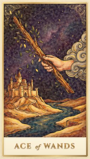 Ace of Wands tarot card