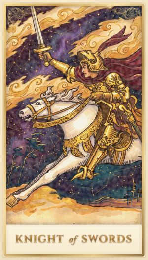Knight of Swords tarot card