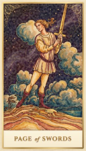 Page of Swords tarot card