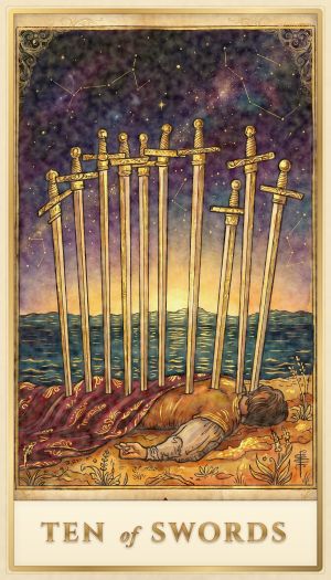 Ten of Swords tarot card
