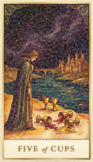 Five of Cups tarot card