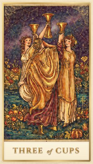 Three of Cups tarot card