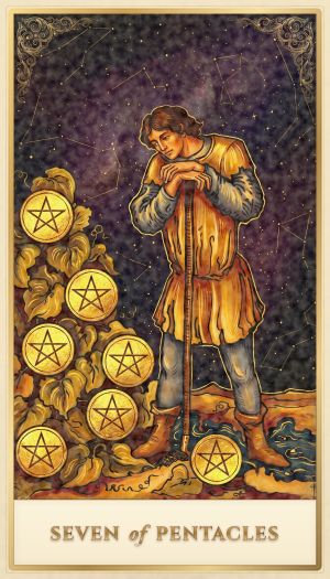 Seven of Pentacles tarot card