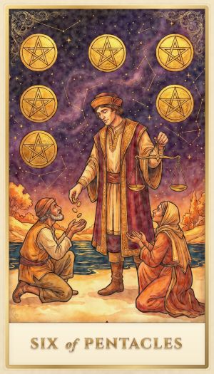 Six of Pentacles tarot card