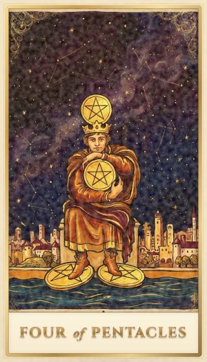 Four of Pentacles tarot card