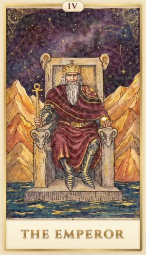 The Emperor tarot card
