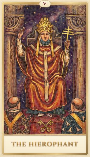 The Hierophant tarot card