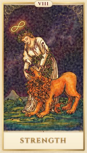 Strength tarot card