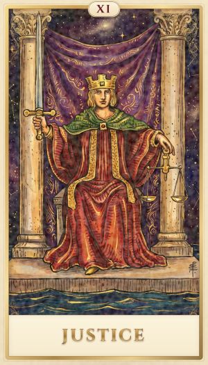 Justice tarot card