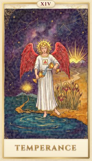 Temperance tarot card